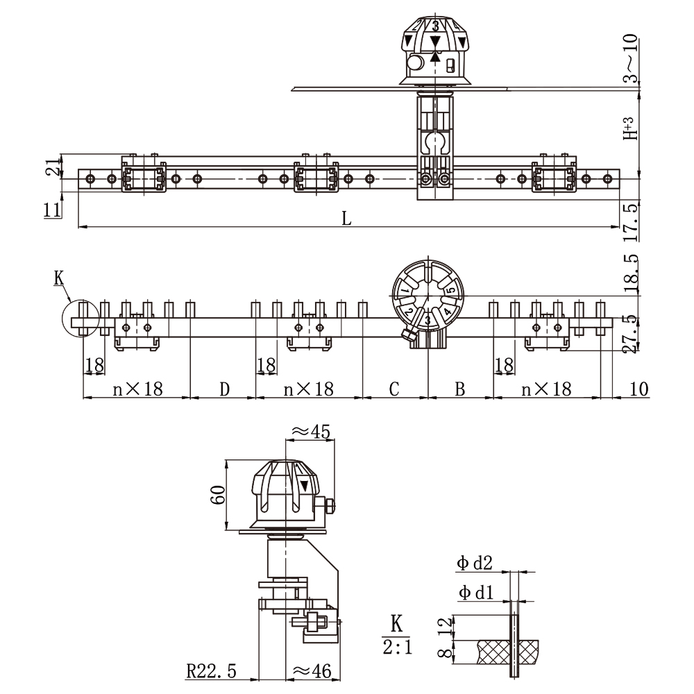 Type WSTII Three Phase Off Load Tap Changer (delta connection) - 图片 2