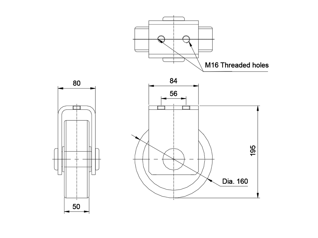 TC160A-160050-01 Transformer Caster - 图片 2