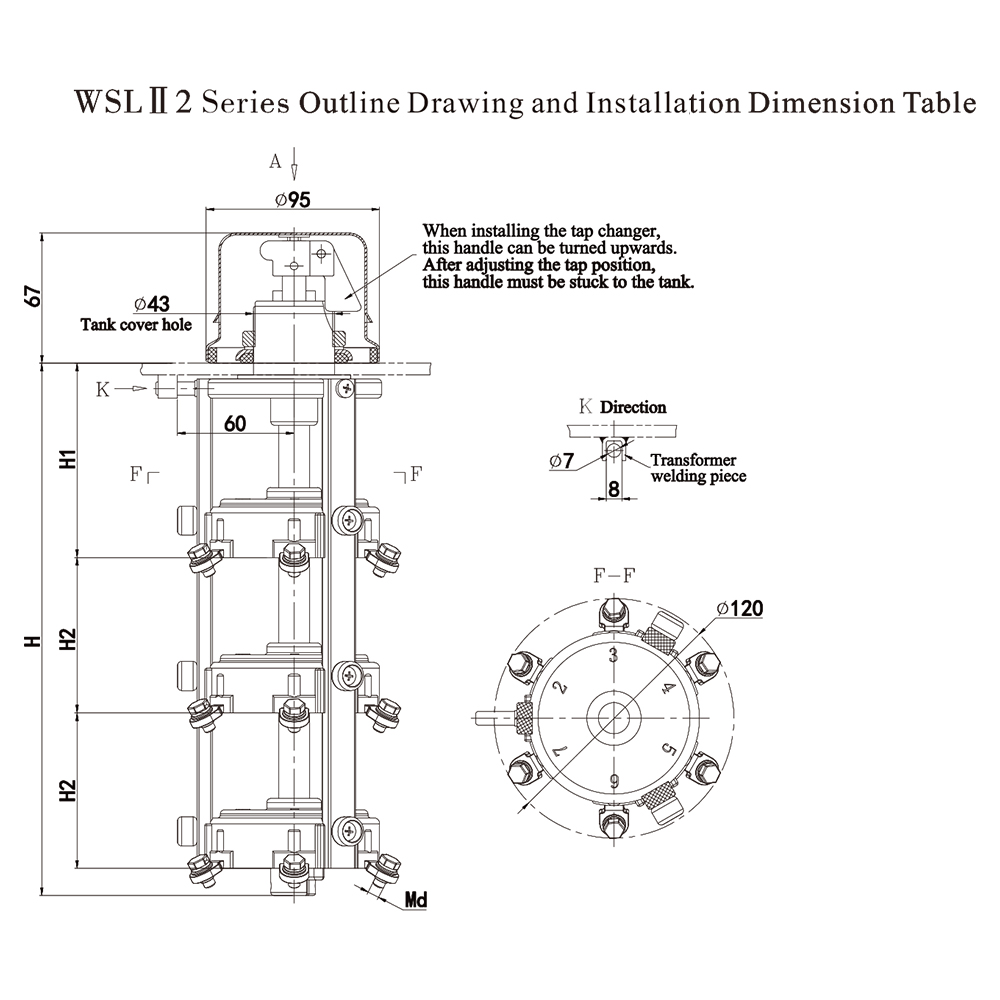 Pad Mounted Transformer Type Cage Off-circuit Tap Switch - 图片 3