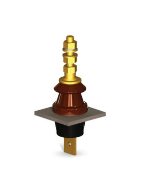 EN 1kV 250A 630A  Low Voltage Transformer Porcelain Insulator Bushing