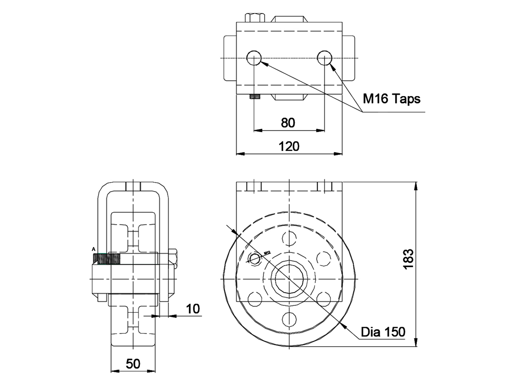 TC150B-150050-01 Transformer Caster - 图片 2