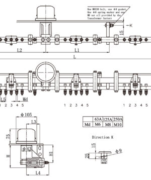 Type WST4 Three Phase Off Load Tap Changer (star connection)