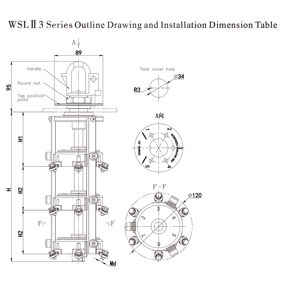 Pad Mounted Transformer Type Cage Off-circuit Tap Switch - 图片 2