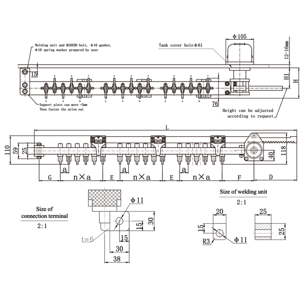 Type WST5 Three Phase Off Load Tap Changer (delta connection) - 图片 2