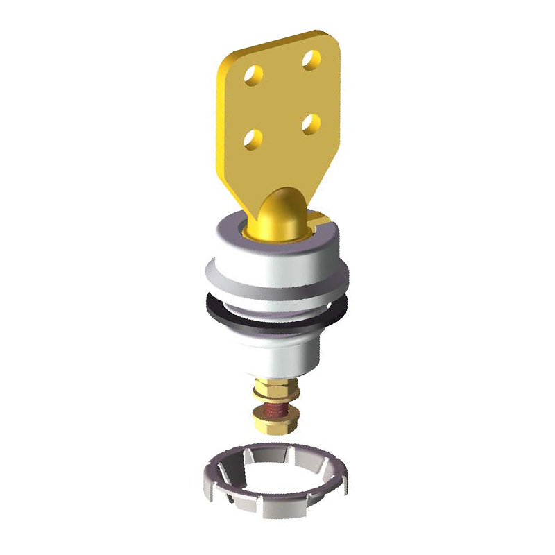 1.2 KV417 A BIL 30KV ANSI Spade 4 Hole Porcelain Bushing Transformer Insulator