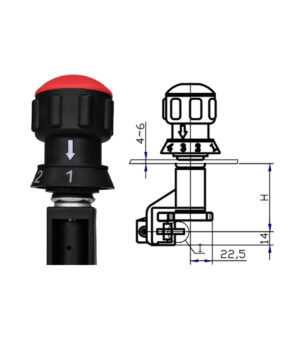 Type S3 De-energized Linear Tap Changer Knob