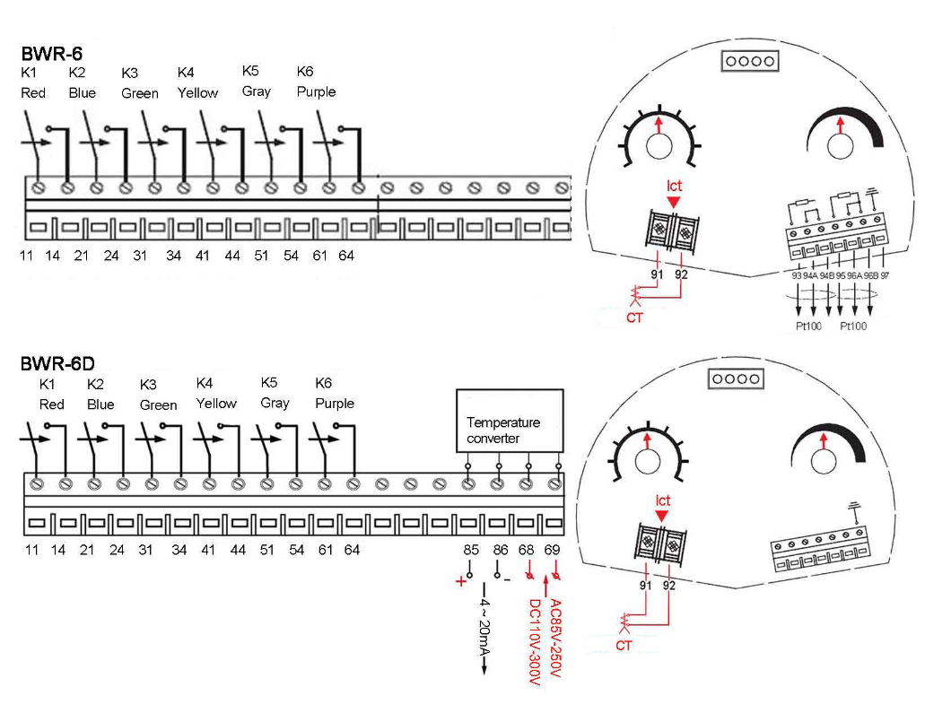 BWR-6 Series Winding Temperature Controller - 图片 3