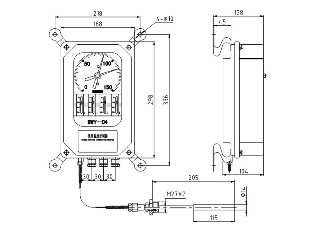 BWR-04 Oil Temperature Indicators - 图片 2