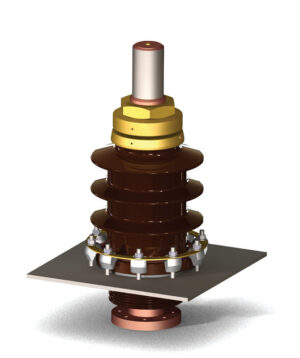 EN 12-36kV 5000A 8000A High Voltage Transformer Porcelain Bushing