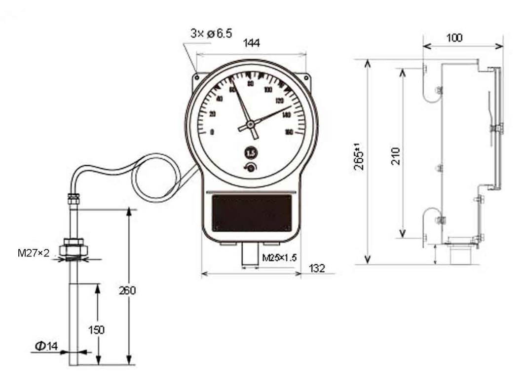BWY-806 Series Oil Level Temperature Controller - 图片 2
