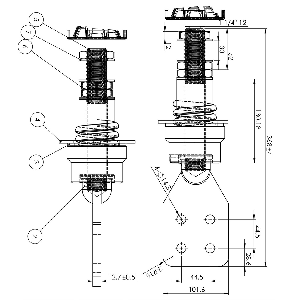 1.2KV 1200A BIL 30KV ANSI Low Voltage Transformer Porcelain Bushing - 图片 2