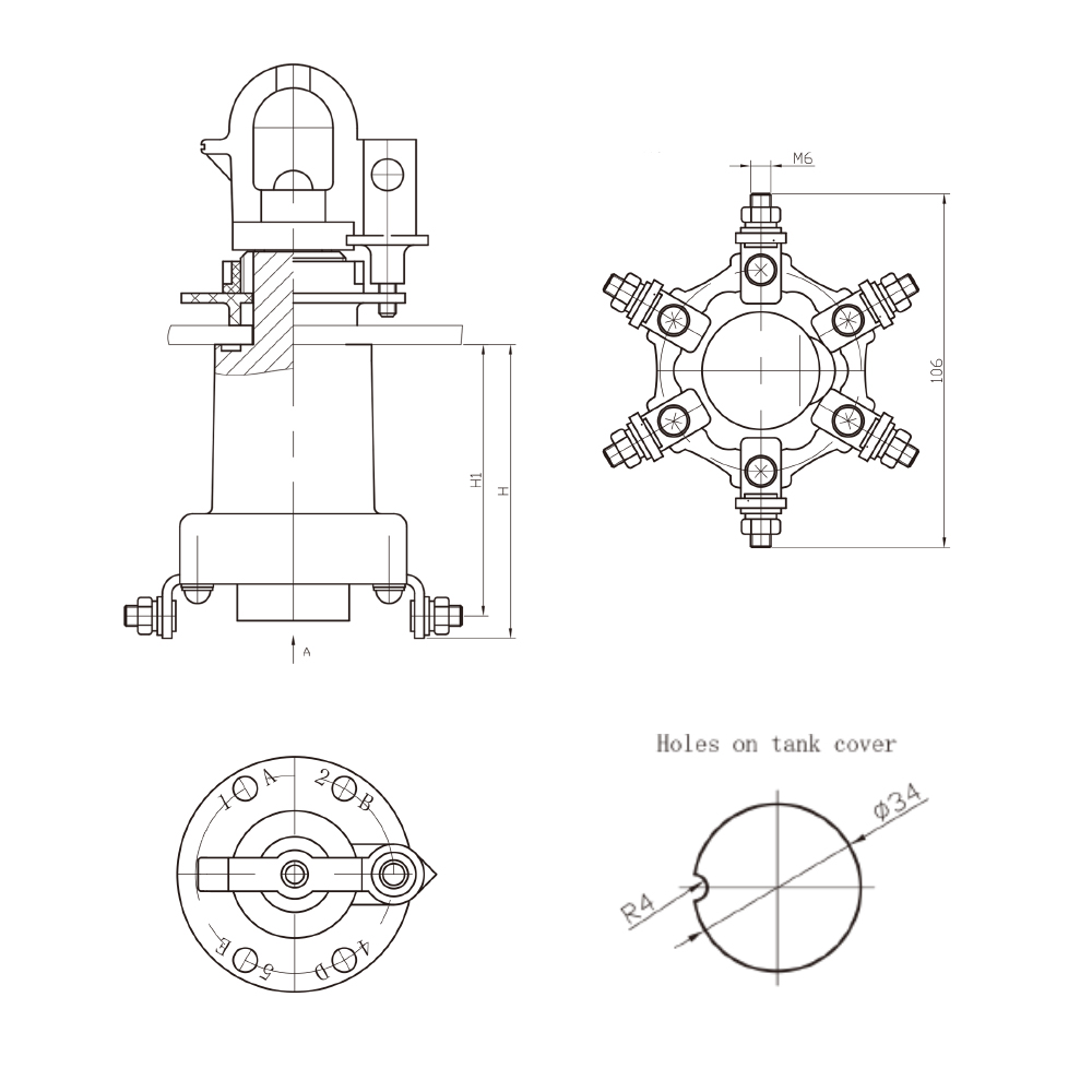 Type WDPII2 Single Phase Round Tap Changer - 图片 2