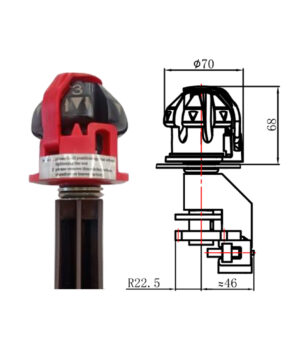 Type S2 De-energized Linear Tap Changer Knob