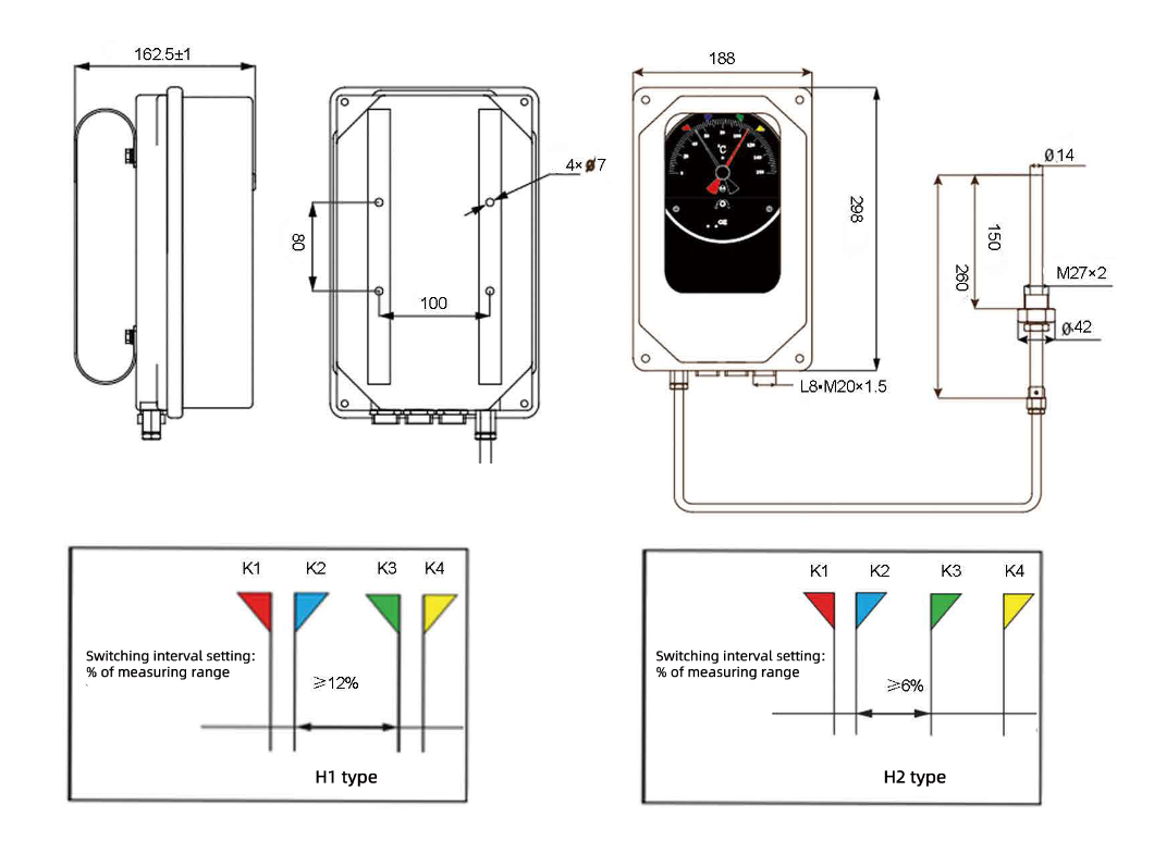 BWR-04W Series Winding Temperature Controller - 图片 2